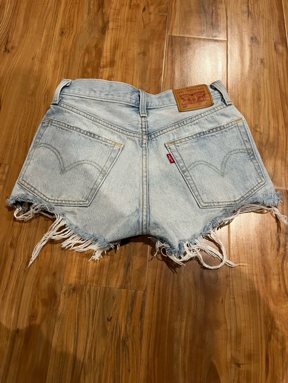 Levi's Women's size 24 Light Wash Denim Cutoff Shorts